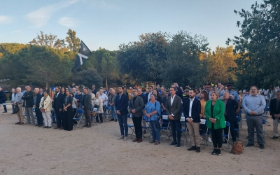 Moment de l'acte de commemoració | Núria García Matas